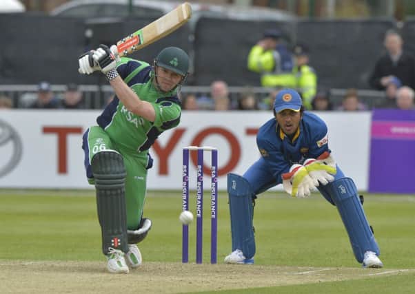 Ireland skipper William Porterfield plays another super shot. Picture by Rowland White/PressEye