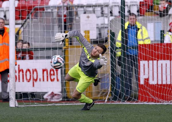 Tim Allen made an eye-catching debut for Ballymena United in Saturday's Irish Cup win at Cliftonville. Picture: Pacemaker Press.