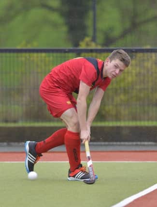 Academy Head Boy and Vice-Captain Ben Knox in action. Pic: Presseye.
