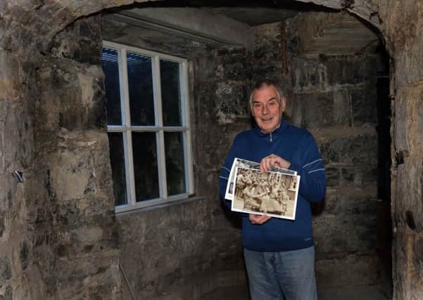 Sam McCleary pictured in the cellar of Brownlow House which he is turning into a museum for memoribilia of US soldiers who were billeted in Lurgan during World War II. INLM07-220.