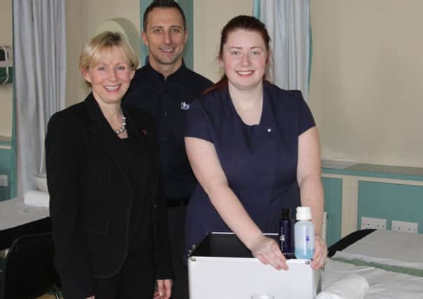 Arlene Creighton, Private Sector Manager with The Princes Trust is pictured with Katie McCormick and Chris Daniells.