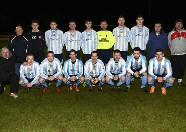The Claudy Rovers team, which defeated Ardmore in Friday night's League Cup Final. INLS0715-167KM