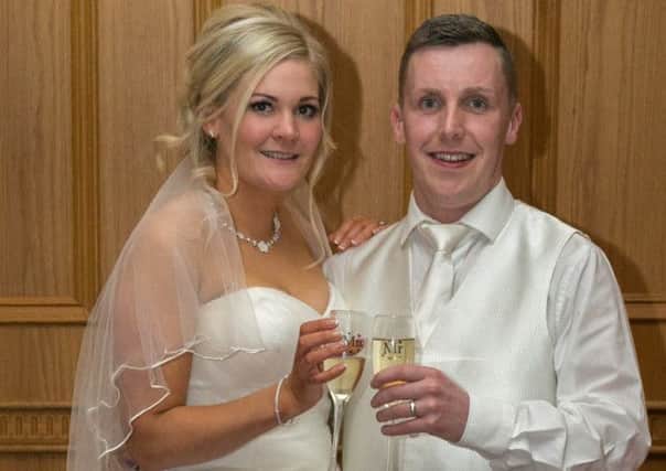 Gemma and Kevin Mullan tied the knot on Valentine's Day in Carrick. INCT 07-406-RM
