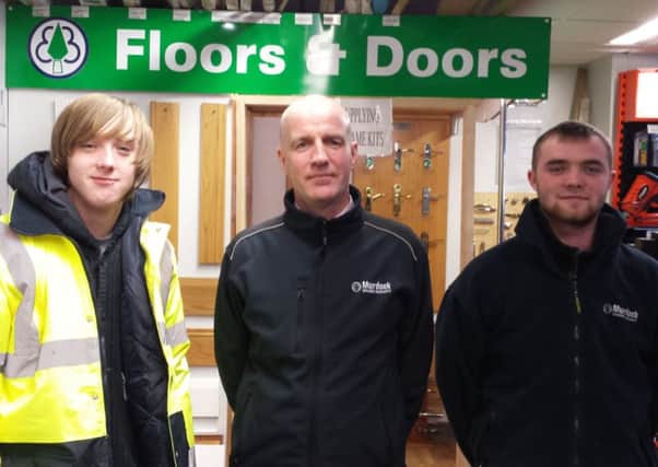 Kyle Wells  and Matthew Johnston  along with branch manager, Martin Small (