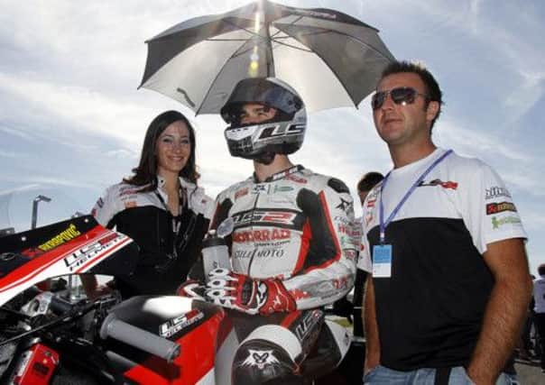 Nikki Coates pictured at Spanish Moto2 championship in 2011. INLT 08-913-CON