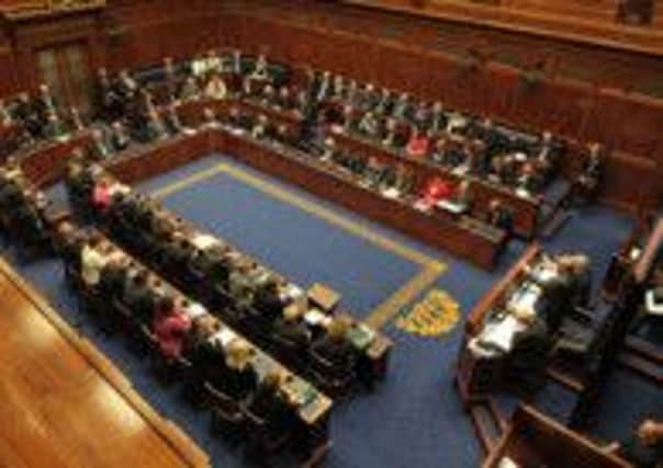 Inside the chamber at Stormont