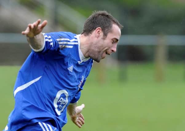 Rathfern Rangers striker David Moore. Photo: Philip McCloy