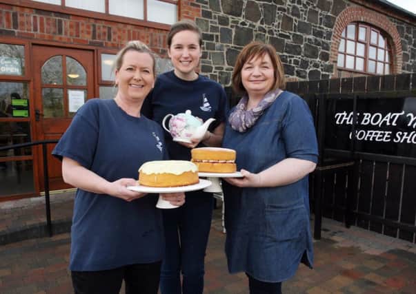 Mandy Given, Jenny Hanson and Alison O'Hara of The Boat Yard Coffee Shop at the Loughan Coleraine. INCR8-323PL