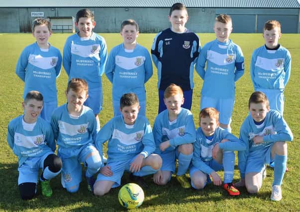 Ballymena United U-12s, who took on Sion Swifts at the Showgrounds on Saturday. INBT 09-910H