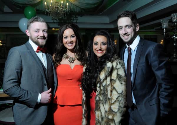 Captured at the St Patrick's Rock GAC presentation dinner held in the Greenvale Hotel on Saturday night were Patrick Crilly, Maria Coyle, Eimear O'Hagan and Eamon Ward.INMM0815-397