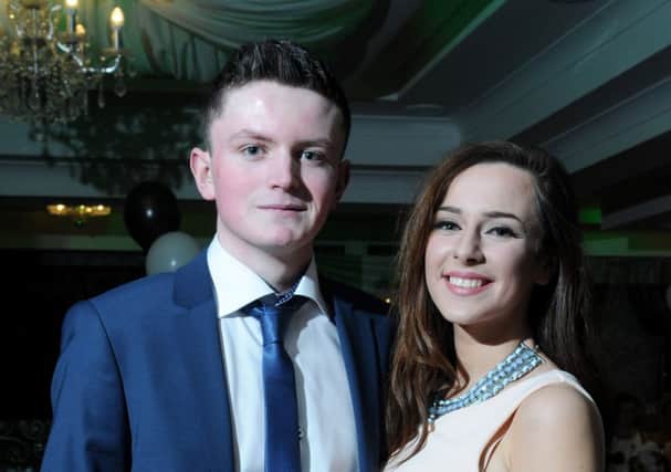 Caolan Devlin and Leanne Connolly who had a great night at the St Patrick's Rock GAC presentation dinner held in the Greenvale Hotel on Saturday night.INMM0815-406