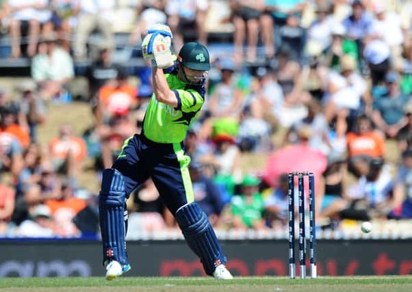 Ireland's William Porterfield batting against the West Indies. Picture by Chris Symes/INPHO