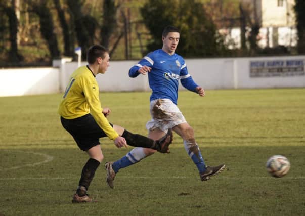 Action from Moyola Park and Limavady United