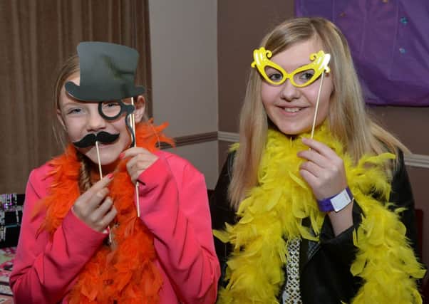 Lauryn Wright and Bethany Stevenson have fun at the Princess Rainbow Ball in the Blue Circle Club. INLT 08-020-PSB