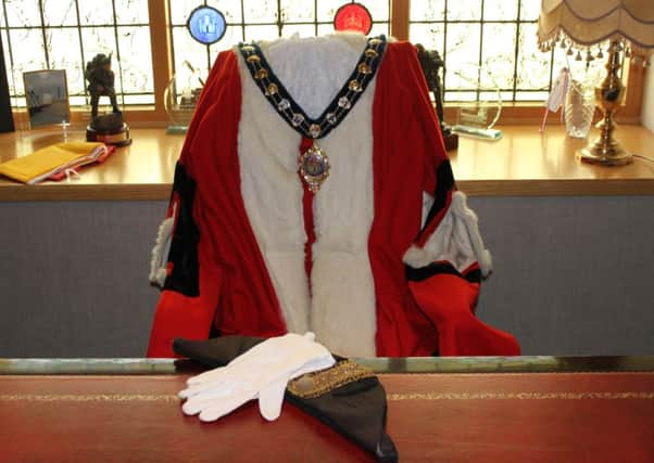 A poignant tribute from council staff at the mayor's parlour in the Town Hall. INCT 09-703-CON