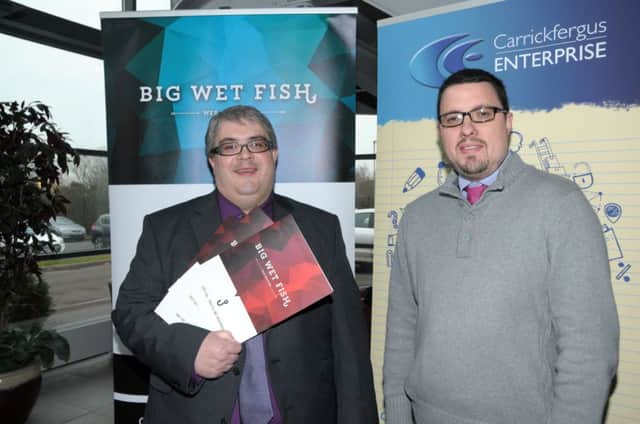 Stephen Kincaid, Big Wet Fish Hosting and Alan Hamilton, Carrickfergus Enterprise. INCT 08-203-AM