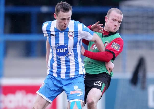 Coleraine's Darren McCauley has signed a contract extension, which will see him stay at the Showgrounds for the next two seasons. Picture by Darren Kidd/Press Eye
