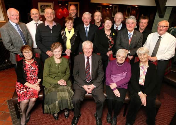Members of the Brighter Whitehead group celebrated being awarded a Carrickfergus in Bloom 'Outstanding Contribution Award' at their AGM dinner on February 25.  Also pictured are Alderman May Beattie and Councillor Isobel Daye, and members of the council's Parks section. INCT 09-724-CON