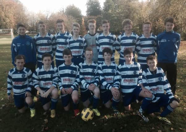Northend United U16s who narrowly lost to Willowbank at the weekend.
