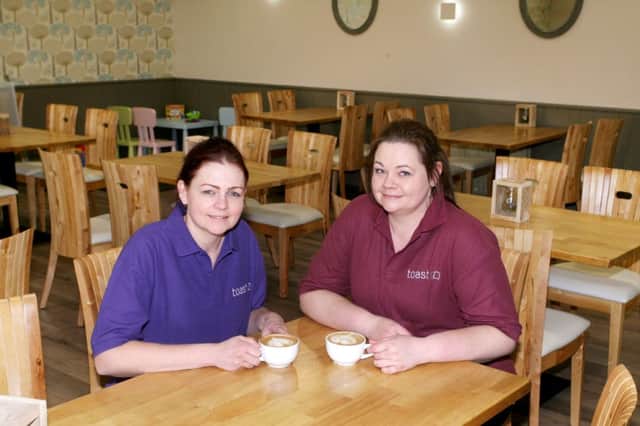Lynette Millar and Leanne Wiseman of exciting new coffee shop/bistro 'toast' which opens in Cullybackey on Wednesday. INBT10-204AC