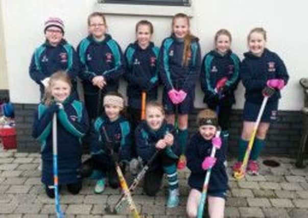 Carrick Ladies' under-11s pictured at the Northern Ireland finals at Lisnagarvey