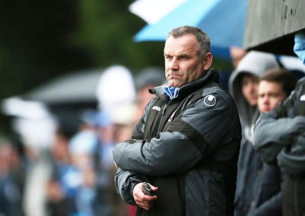 Ballymena United manager Glenn Ferguson
 was relieved to get through Saturday's Irish Cup quarter-final against H&W Welders. Picture: Press Eye.
