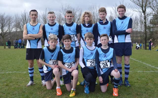The Dromore High School team at the Down Schools' Cross Country Championships.
