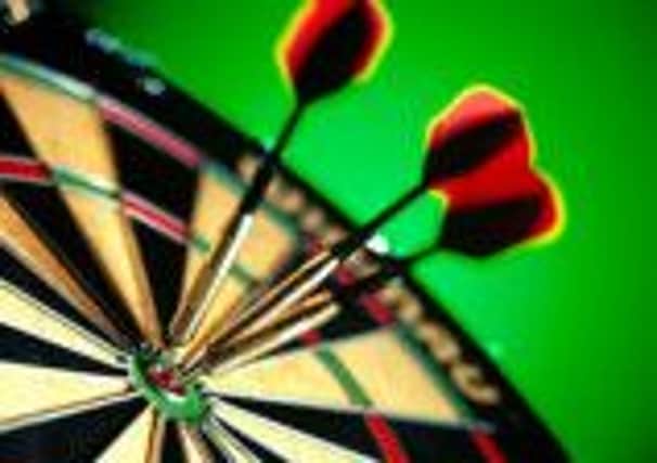 Darts competition taking place tomorrow night.
