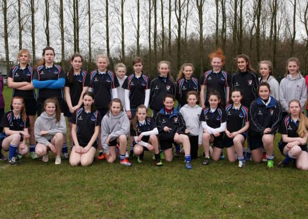 Foyle College pictured at the Girls Schools Cup qualifier at Coleraine Rugby Club. INCR9-335PL