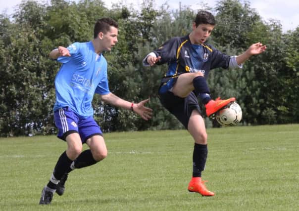 Stevie Arrell who was on the scoresheet for the Under 16s against Magherafelt Sky Blues and the Under 18s against Coagh Utd last weekend.