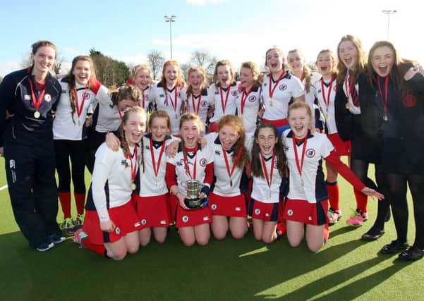 Ballyclare High School Under-14s won the Junior Schools' Cup final at Friends' School, Lisburn on Tuesday, thanks to a 3-1 win over Royal School, Armagh. INLT 11-933-CON Photo: Freddie Parkinson