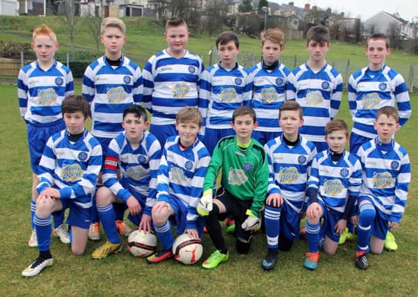 Northend United U-13s ready to play against Ballymena United on Saturday morning. INBT 12-901H