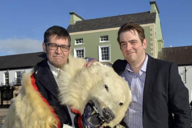 Marine Archeologist Ryan Harris and Head of Fine Artat  NCAD Dublin Professor Philip Napier pictured at Avonmore House ©Edward Byrne Photography INBL1511-204EB