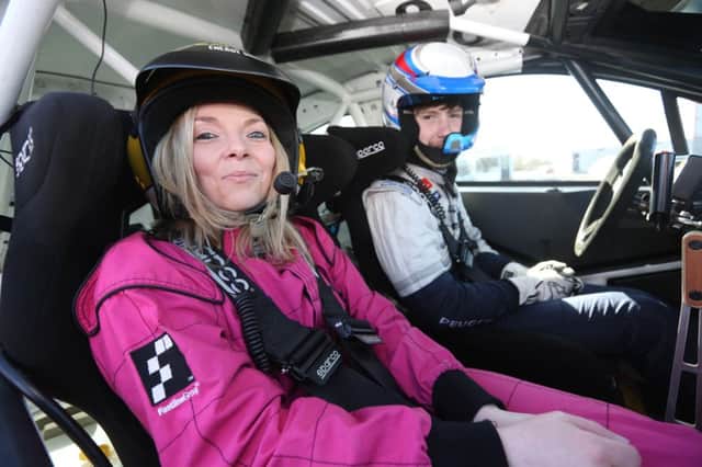 The Star's Stacey Heaney took a spin with ERC Junior rally driver Jon Armstrong at the Nutt's Corner circuit last week.