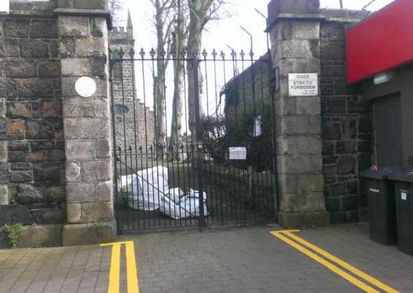 Yellow lines have been introduced to the Old Churchyard access off Church Street.