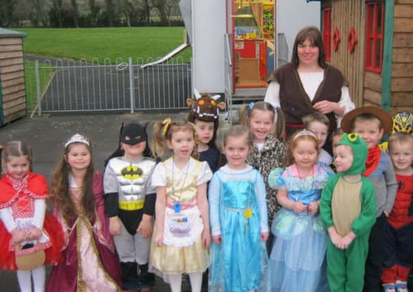 Children dressed up as their heroes for World book Month at St John's Primary School, Carnlough. INLT 12-630-CON