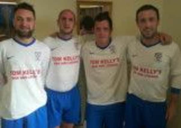 Goalscorers on Saturday, Mark Anderson, Brian Quilty, Mark Ervine and Gregg Harrison.