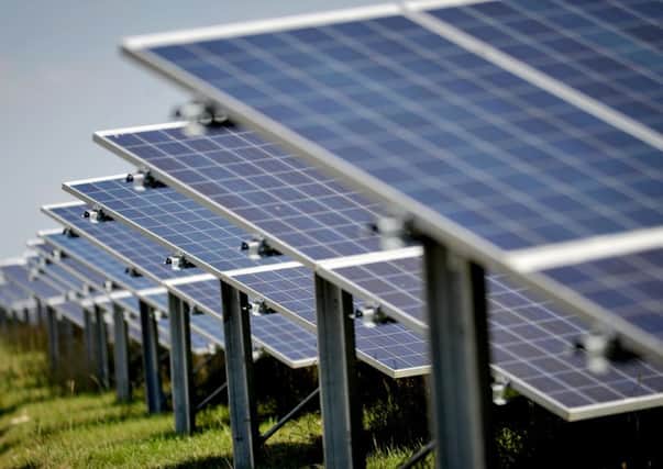 File photo dated 04/09/13 of solar panels at Rudge Manor Solar Farm near Marlborough, Wiltshire. George Osborne will make a pitch to ordinary working people today when he delivers his penultimate Budget before the general election. PRESS ASSOCIATION Photo. Issue date: Wednesday March 19, 2014. See PA BUDGET stories. Photo credit should read: Tim Ireland/PA Wire