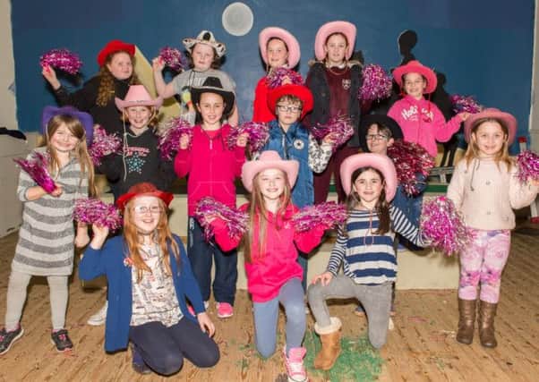 Some of the Children from the cast of Joseph and his Technicolour Dream Coat by Clann Eireann Drama Group.  The show launches on Monday 13 April at St.Colemanâ¬"s Hall, Lake street in memory of the late Davey Lesley. INLM1415-416