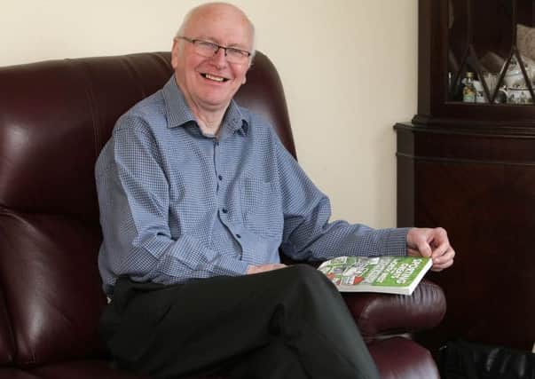 Sporting legend Richie Kelly pictured relaxing at his Kingsfort Park home after his retirement from BBC Radio Foyle.