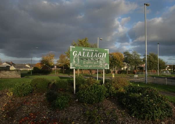 The entrance to the Galliagh estate.