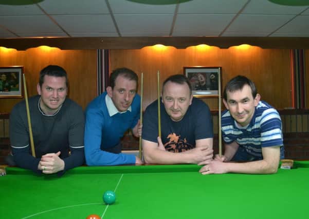 Pot Black, beaten by Max Keady in the play-off for the league title - Peter Reilly, Dermot Loughran, Mickey Quinn and Patrick Wallace