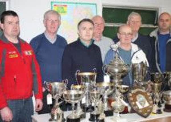 Top award winners during racing in 2014 in Ahoghill Flying Club.