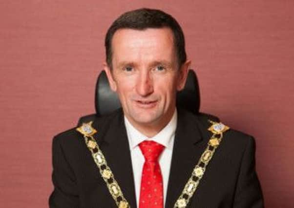 Outgoing Mayor of Coleraine, councillor George Duddy.