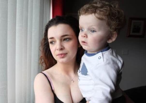 Chloe McVeigh and her 10-month old son Leo James McVeigh.