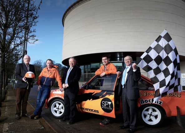 Top rally drivers set to hit the streets of Lisburn this Easter Launching the 2015 Lisburn Power Stage of the Circuit of Ireland Rally
 Pic: Matt Mackey/Presseye.com