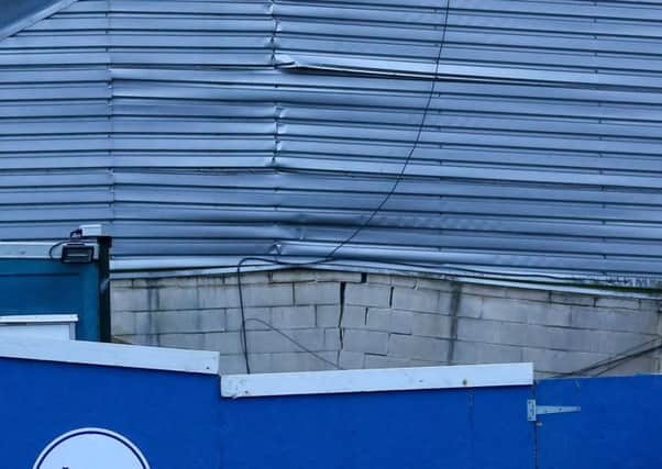 Some of the damage pictured at Windsor Park