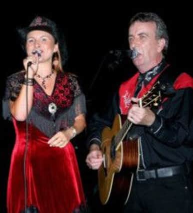 Ballymena singers Tracey and Rod Mc Auley who will sing the the hits of Tammy Wynette and Dolly Parton and Buck Owens and Johnny Cash.