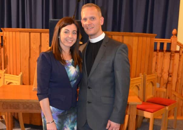 The new minister of Carrickfergus Free Presbyterian Meeting House, Rev Stephen McCrea and his wife Sheree. INCT 14-708-CON