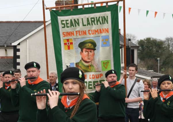 South Derry Martyrs Flute Band step out at The Loup